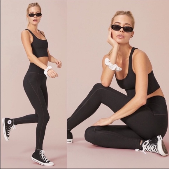 girlfriend collective Pants - Girlfriend Collective Black High Waisted Leggings